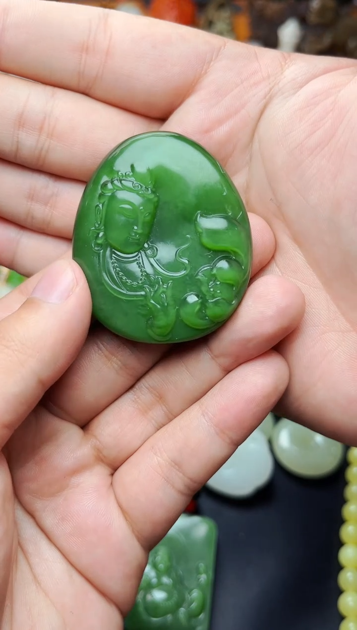 【闪购商品】和田玉颈饰未镶嵌观音01