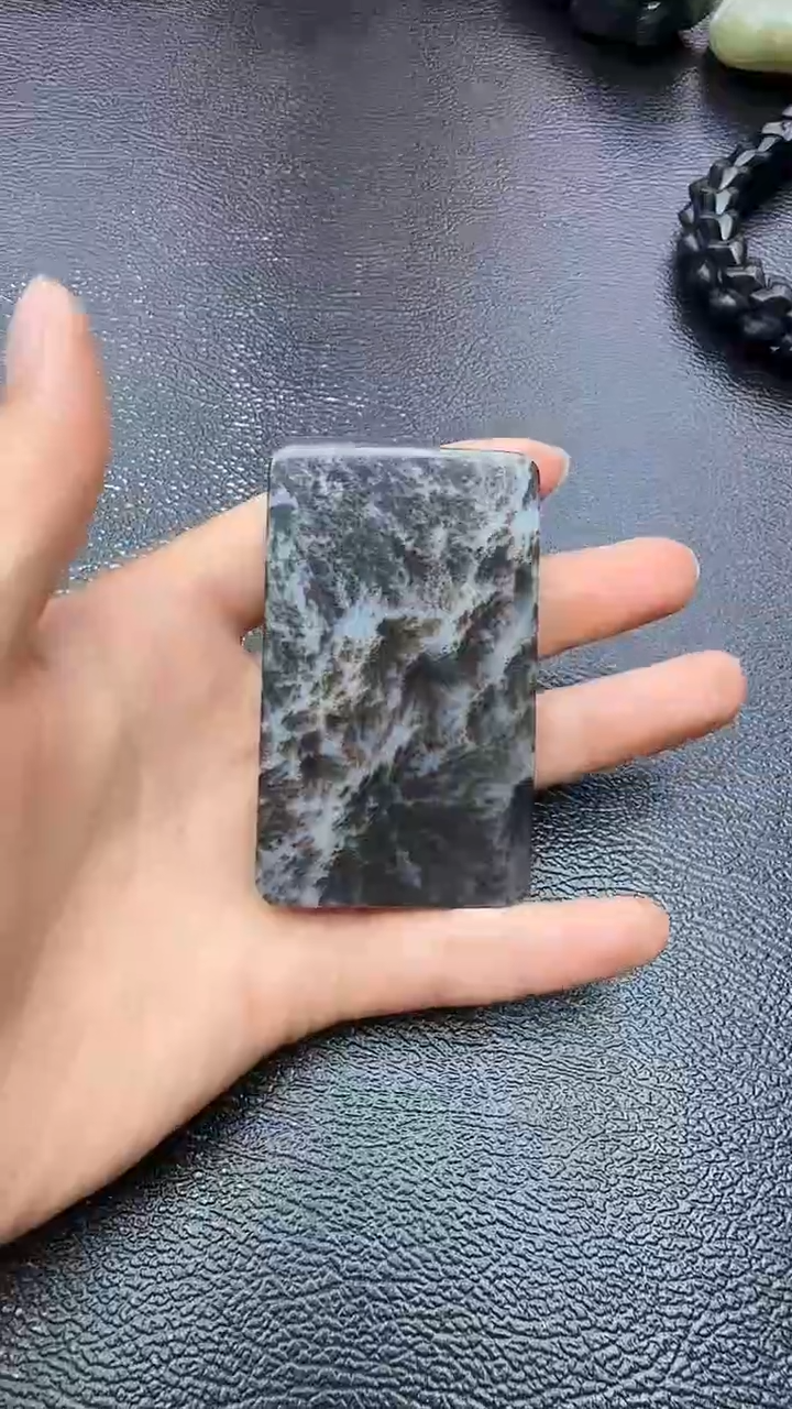颈饰未镶嵌和田玉青花无事牌