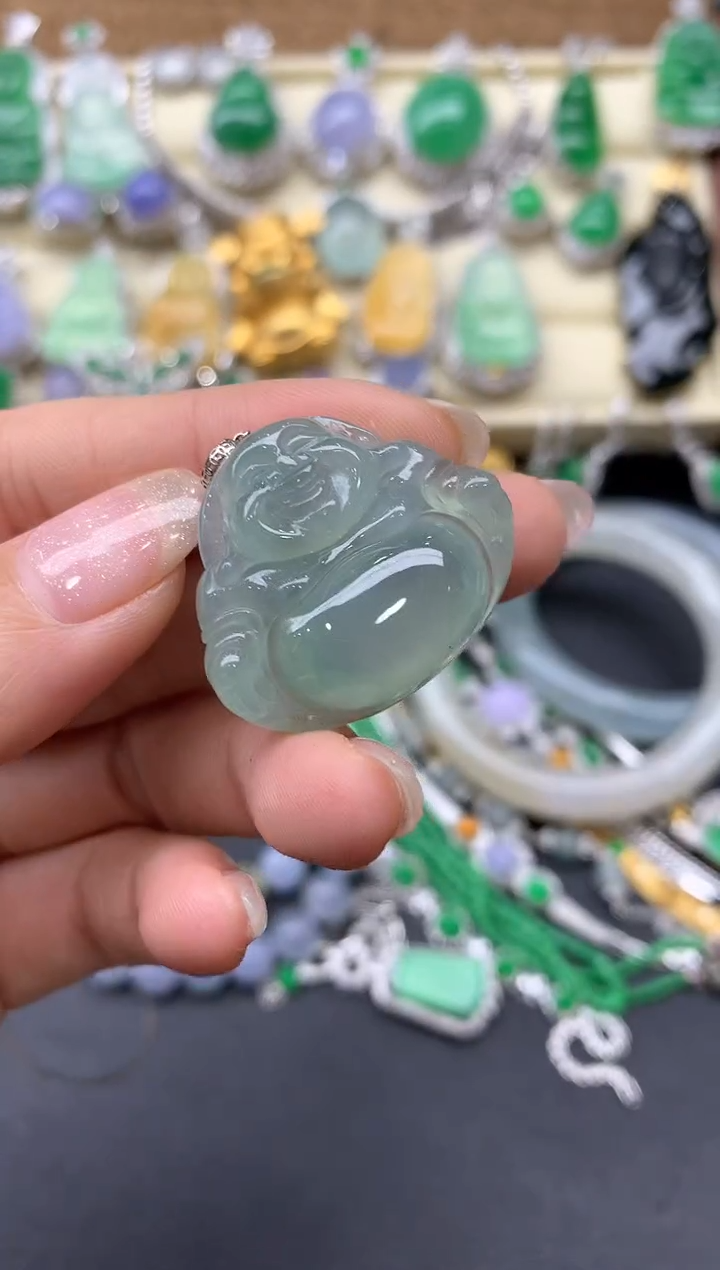【闪购商品】翡翠颈饰18K金镶嵌530-中国好珍宝