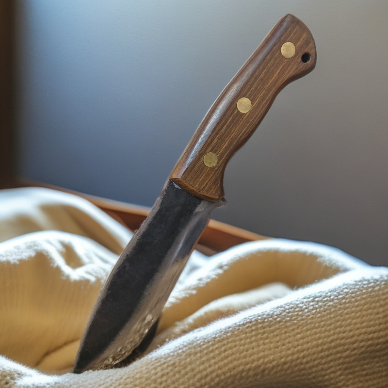 【中直】炮弹钢锻打户外生存纯手工简约野外便携工具户外刀