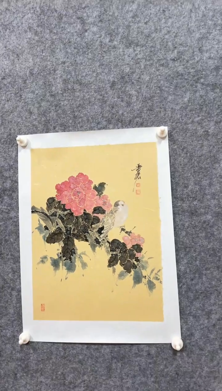 【闪购商品】国画魏先生绘画作品2平尺花鸟