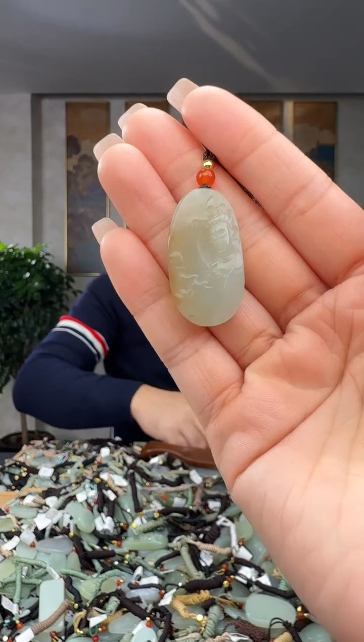 颈饰未镶嵌和田玉拍一发一多样性发货