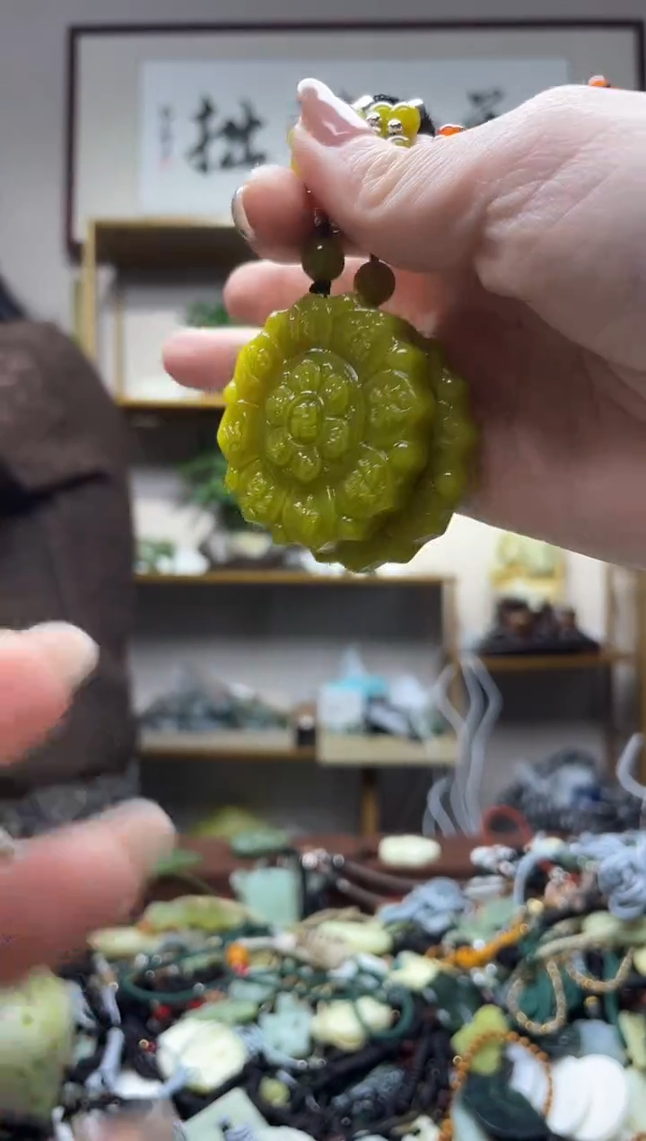 未镶嵌岫玉吊坠多样性发货拍一发一