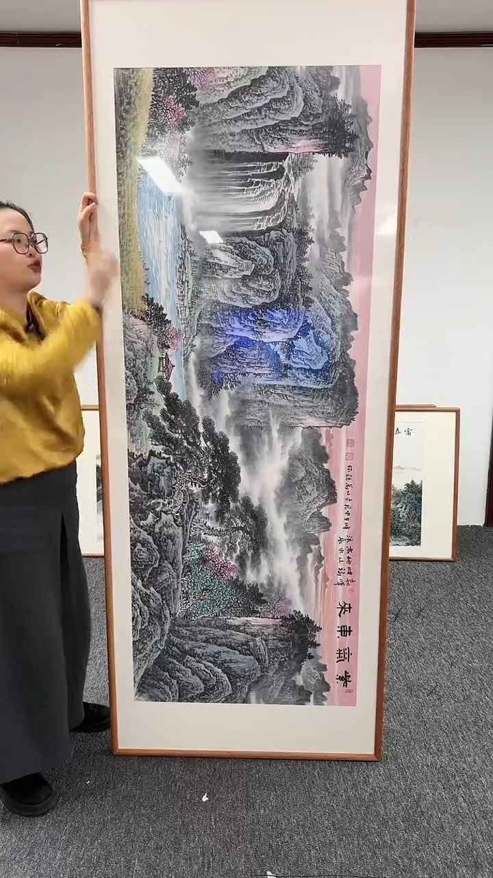 【闪购商品】国画紫气东来210*80陈万语老师