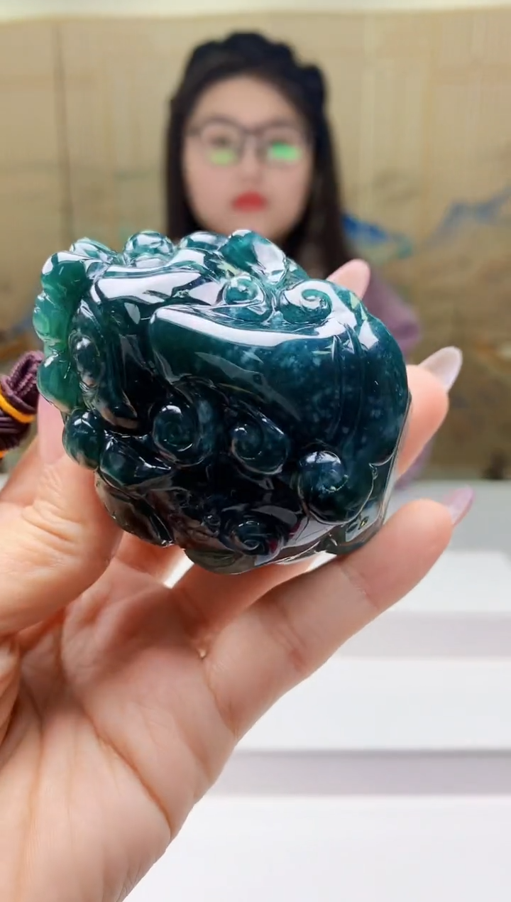 【闪购商品】定制翡翠未镶嵌5156ty-毛货挂件138