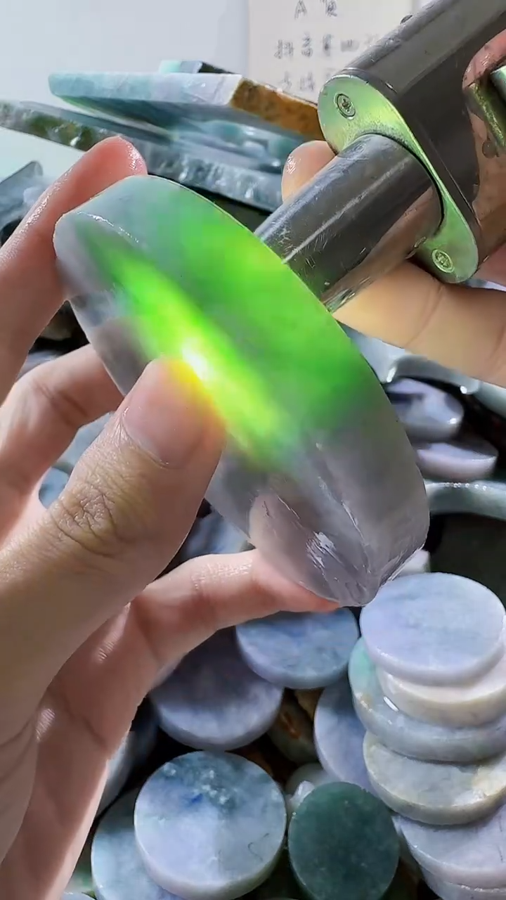 【闪购商品】翡翠裸石缅甸翡翠A货文775