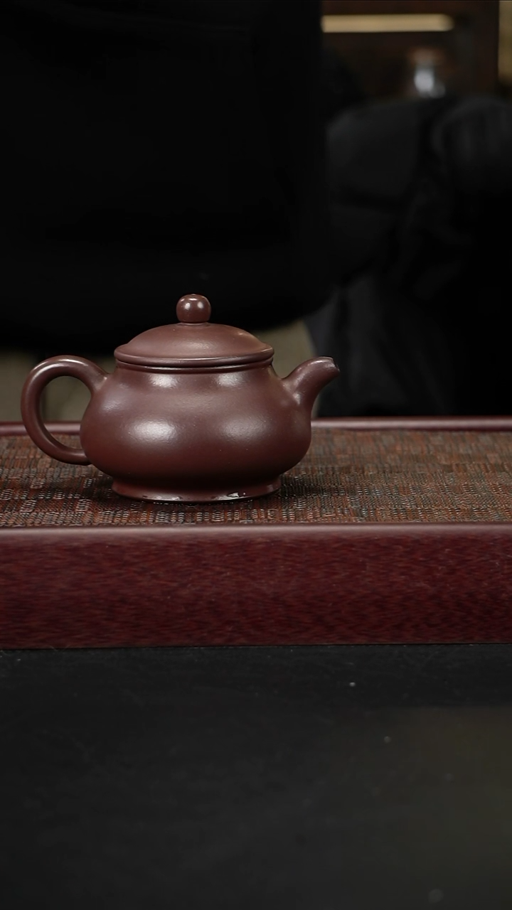 茶壶紫砂jf紫泥 潘壶260cc