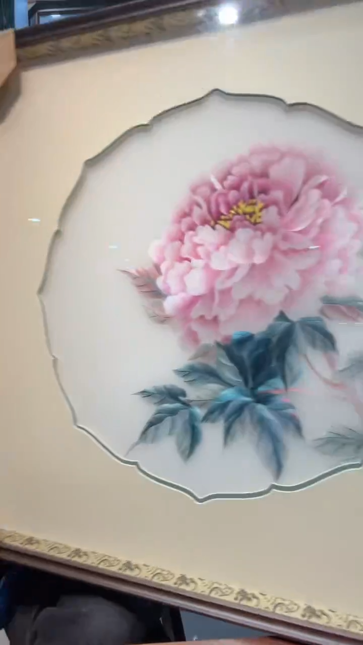 刺绣非遗苏绣带框装饰画方框