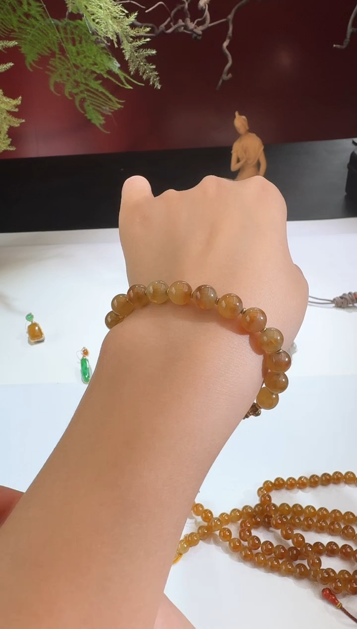 【闪购商品】翡翠手链未镶嵌【鑫鑫】金珠小于0.5