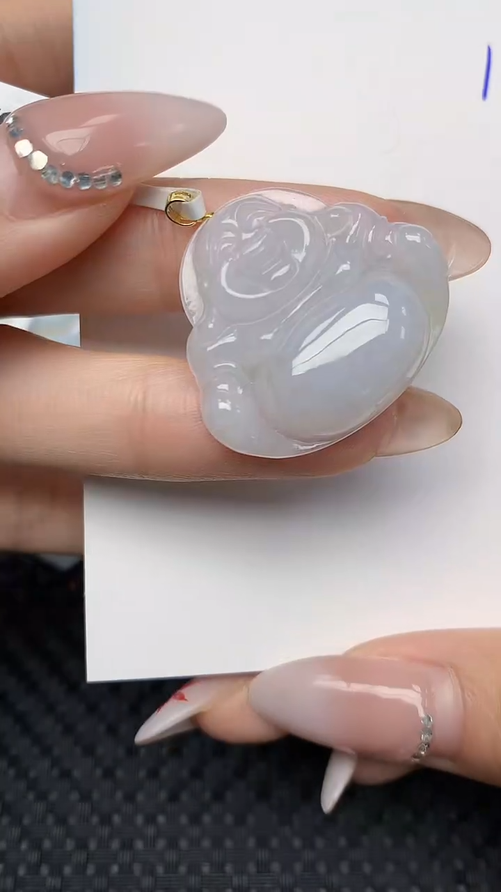 【闪购商品】翡翠颈饰18K金镶嵌天然翡翠A货
