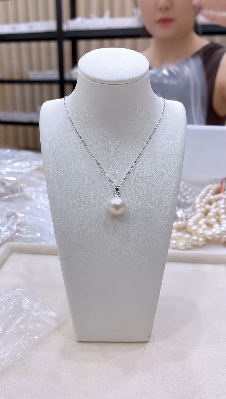 淡水珍珠银S925镶嵌颈饰XL3198