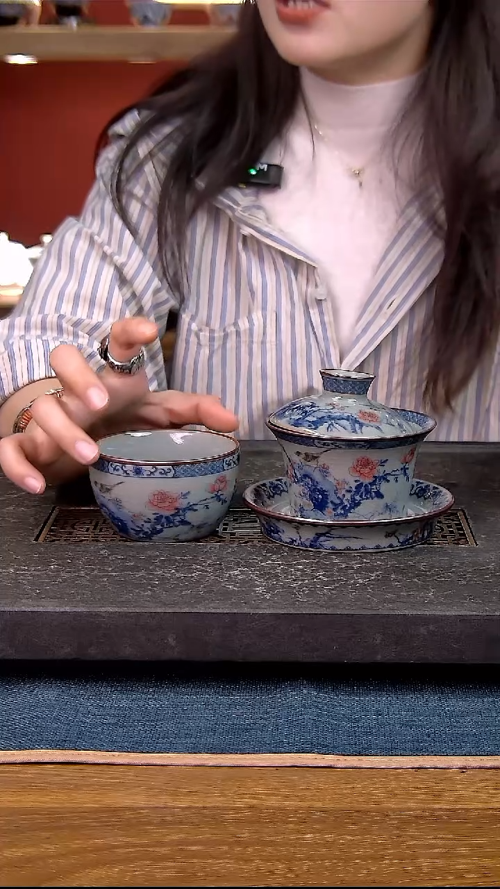 简装家用款2件套 老陶泥开片纹陶瓷茶具