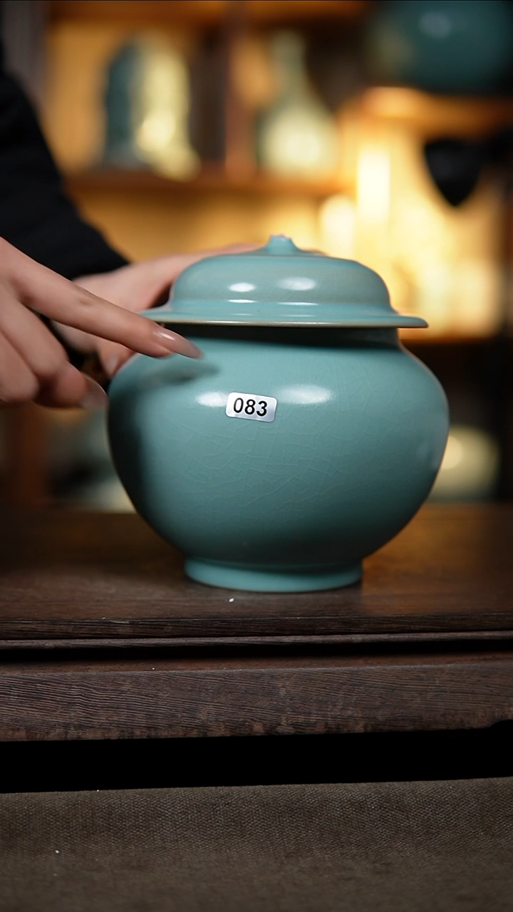 【闪购商品】杯仿古纯手将军罐大瑕