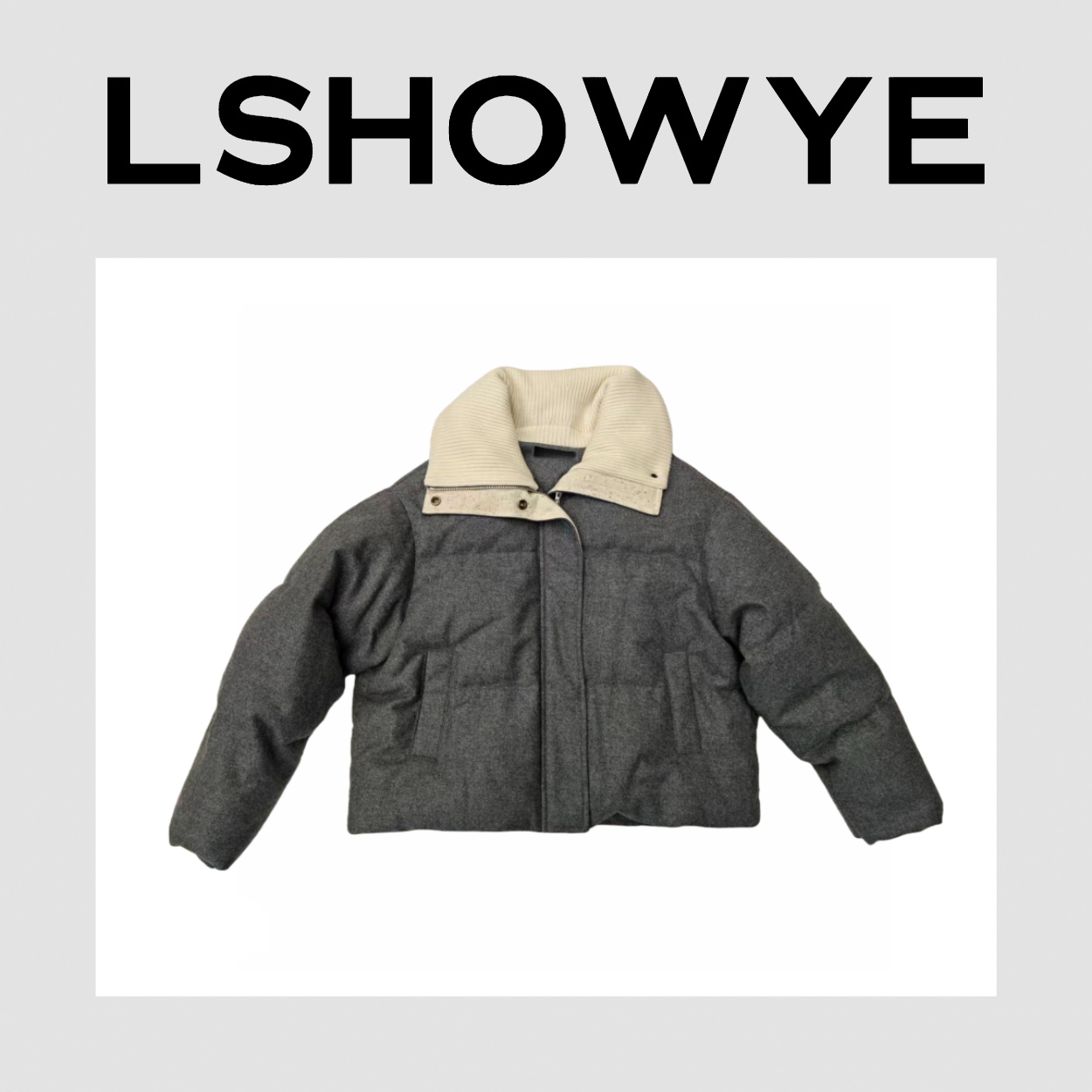 LSHOWYE｜领拼接山羊外套 YX-193