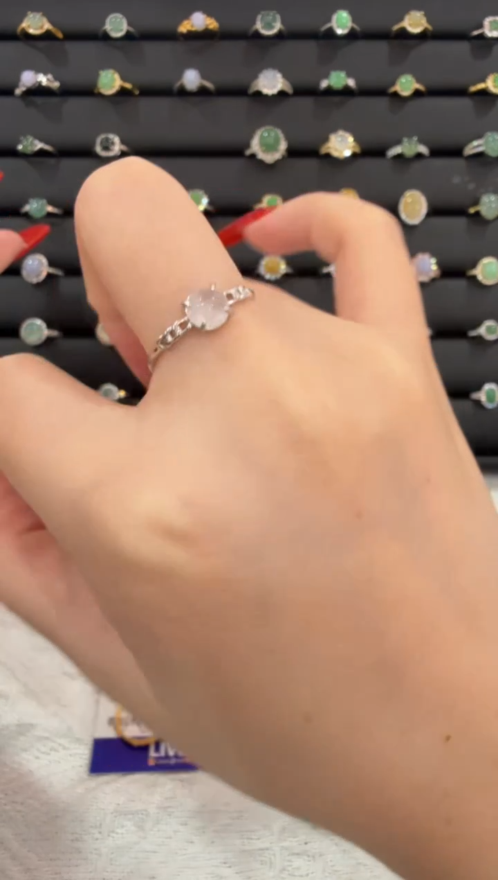 银S925镶嵌戒指翡翠035