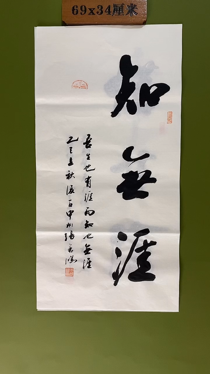 书法书法 张若鸿尺寸69cm*34cm