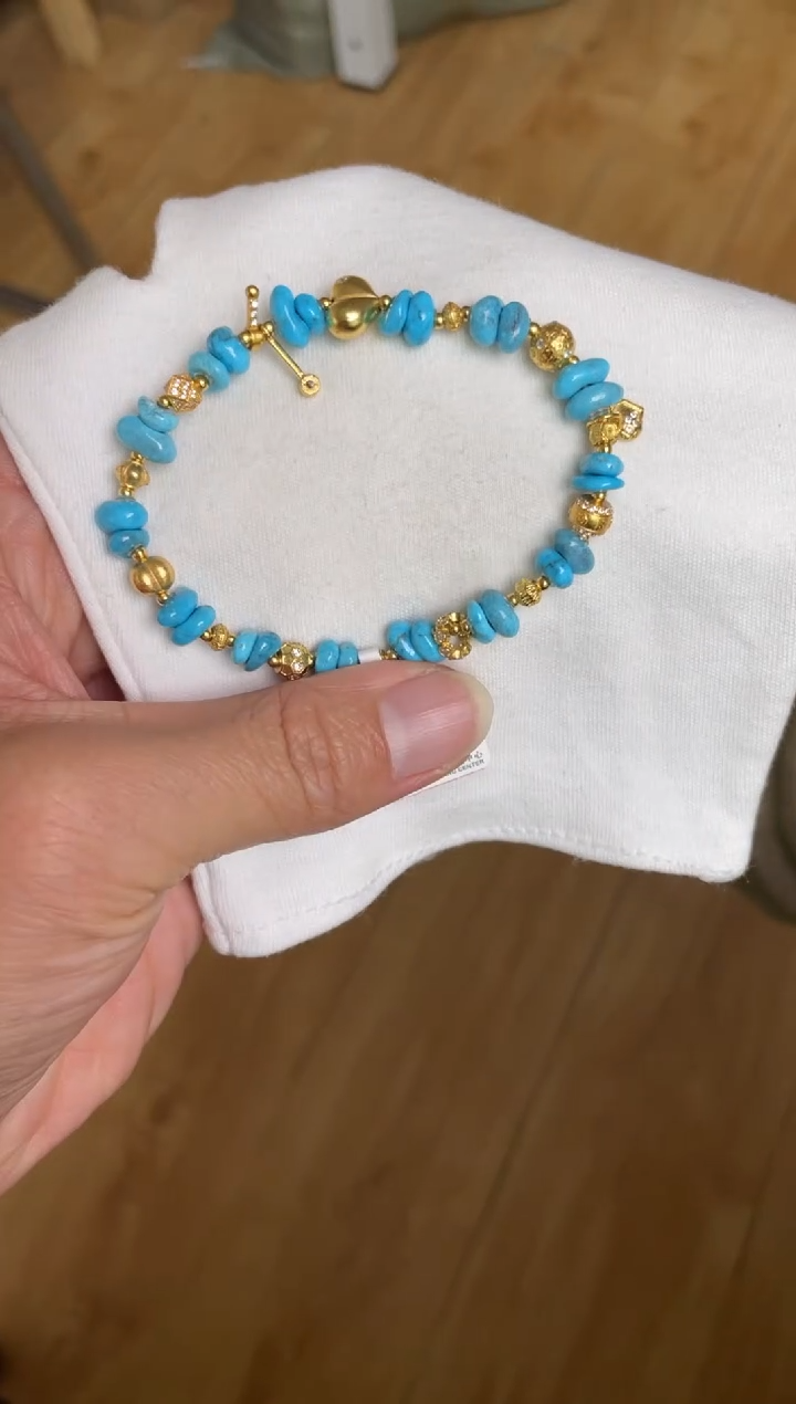 未镶嵌绿松石手串70