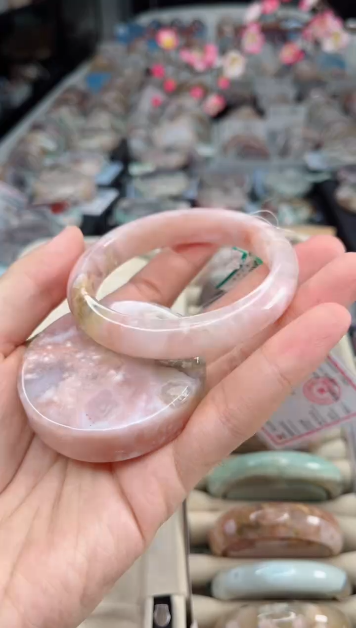 石英质玉未镶嵌手镯59圈口（赠送镯心）602