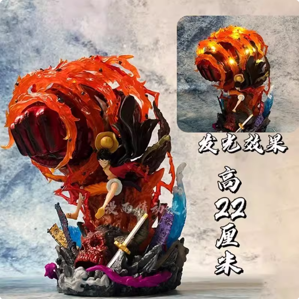 业火路飞手办摆件海贼王系列动漫手办摆件