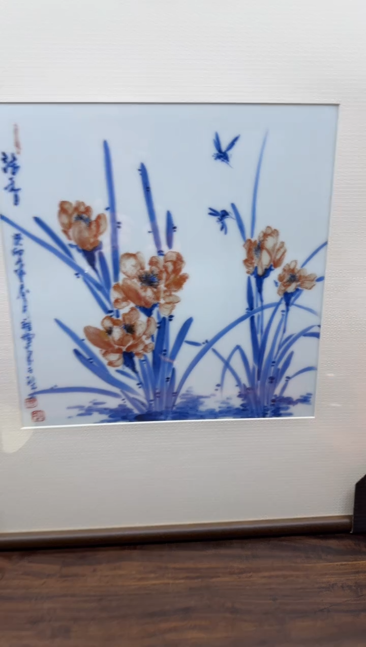 【闪购商品】周雍楠 写意花鸟四方瓷板. 86