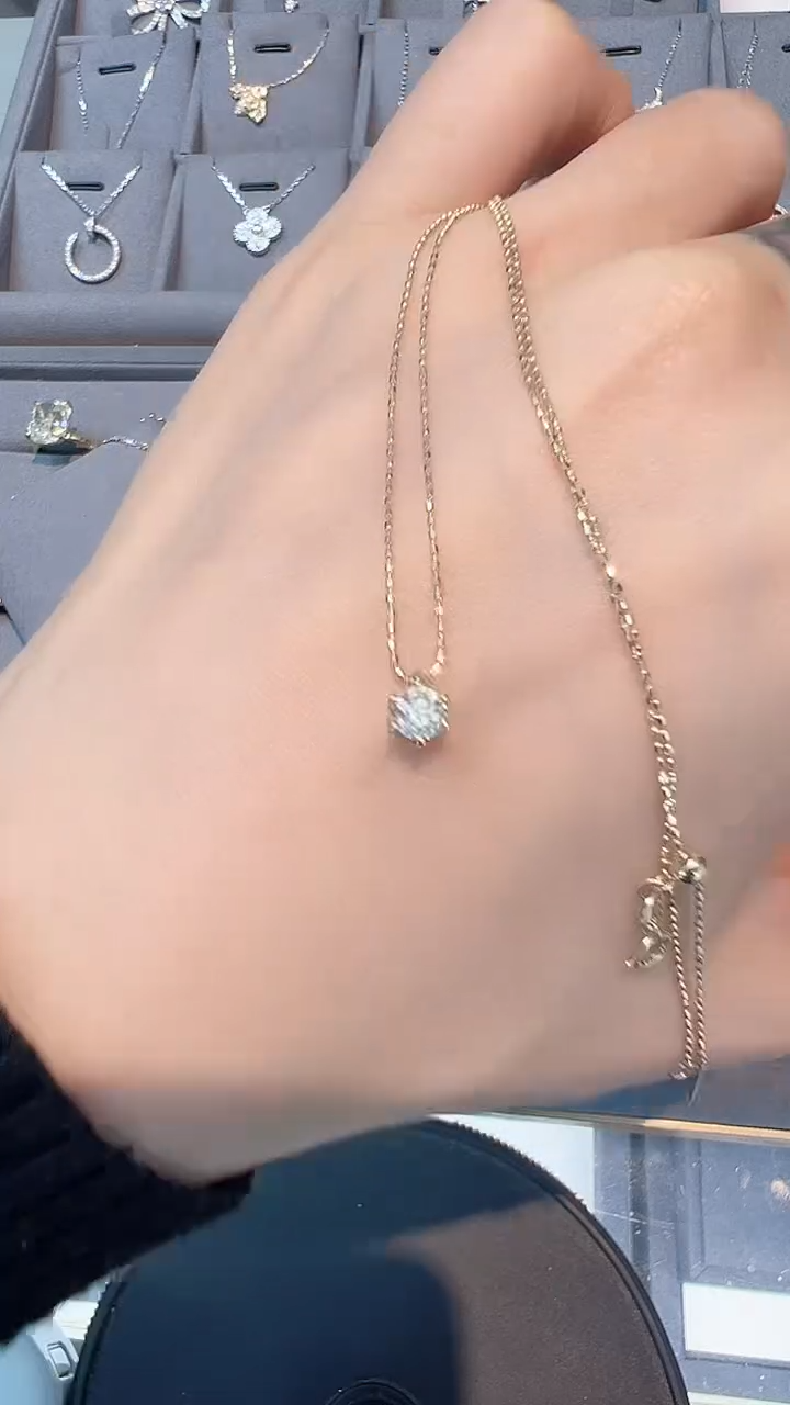 【闪购商品】钻石·18K金镶嵌40分项链