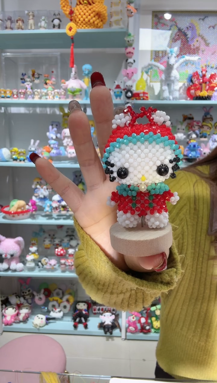 玻璃0536卡2水晶圣诞kt猫材料包1套