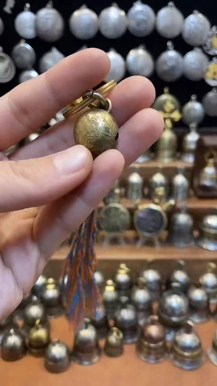 纯***气不丹双鱼铃铛全品两个