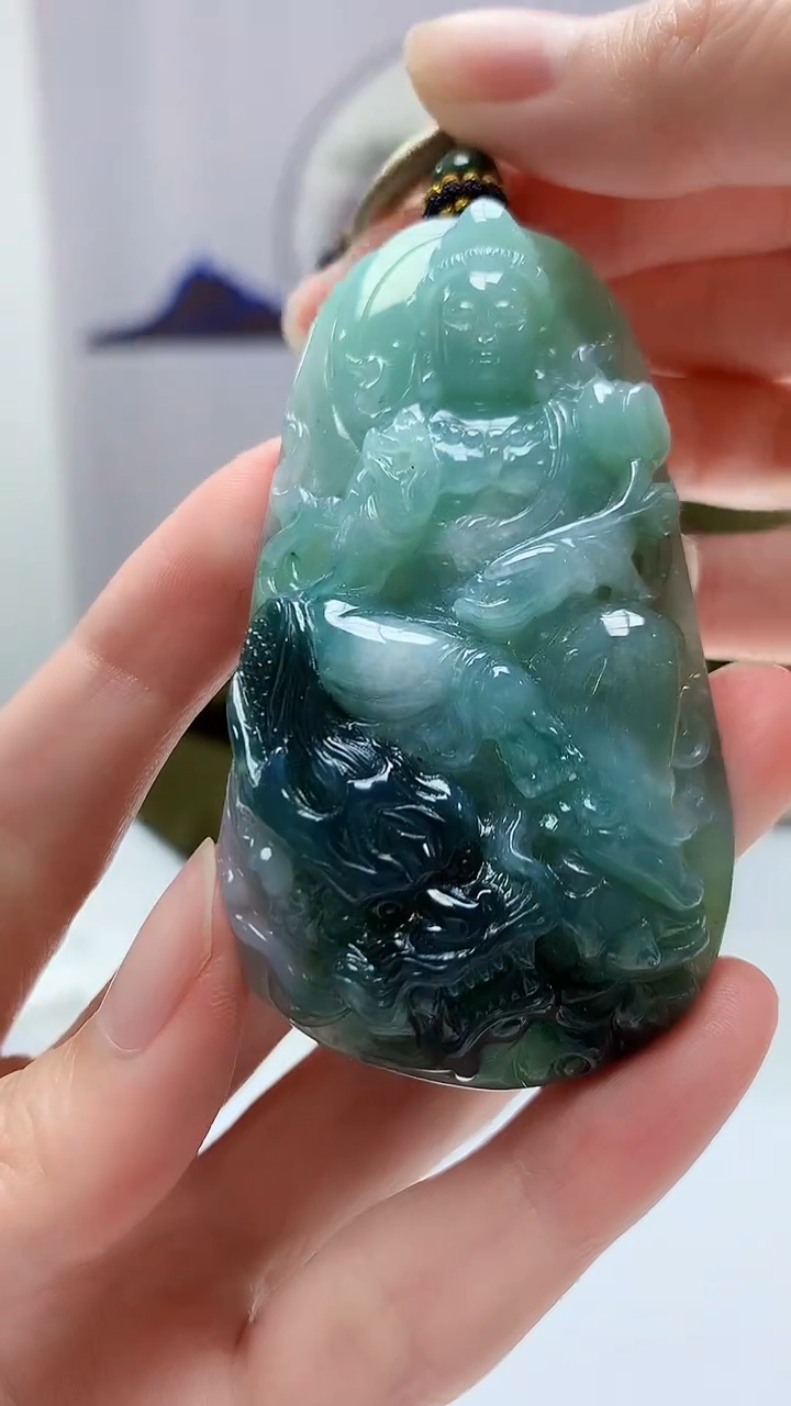 【闪购商品】定制翡翠未镶嵌4917zm-毛货挂件佛187