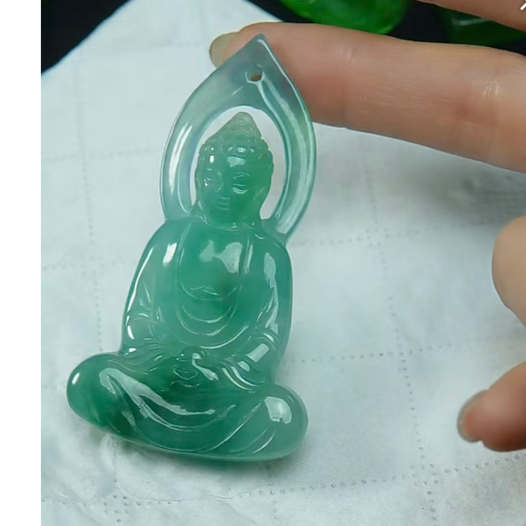 《清代》翡翠  楚韵汉风收藏馆 佛牌