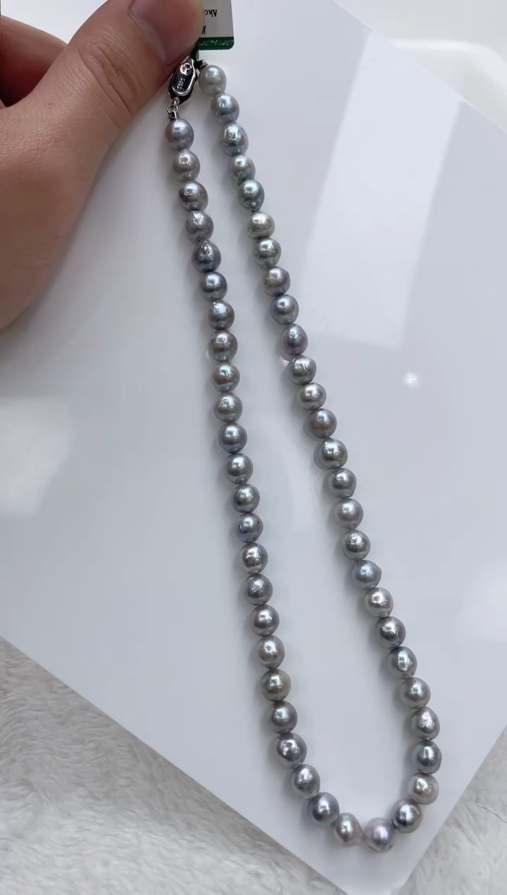 【闪购商品】海水珍珠颈饰银S925镶嵌海水珍珠项链