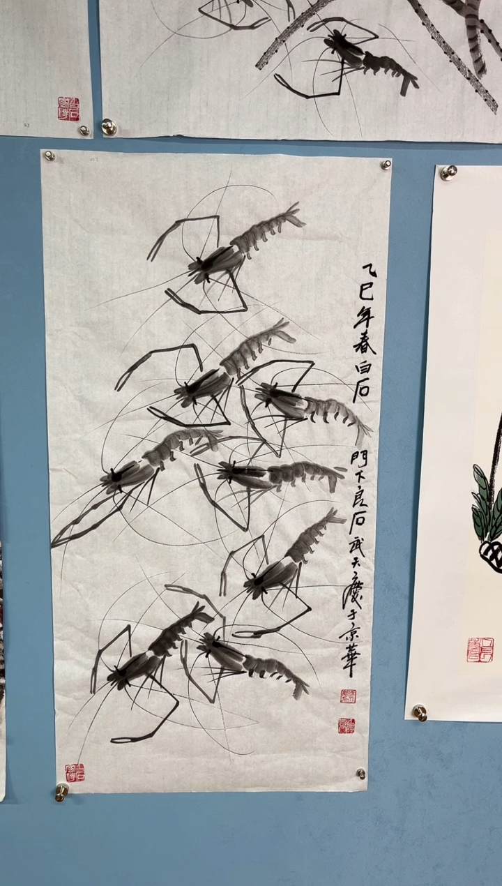 【闪购商品】国画武天庆水墨虾4.5平尺