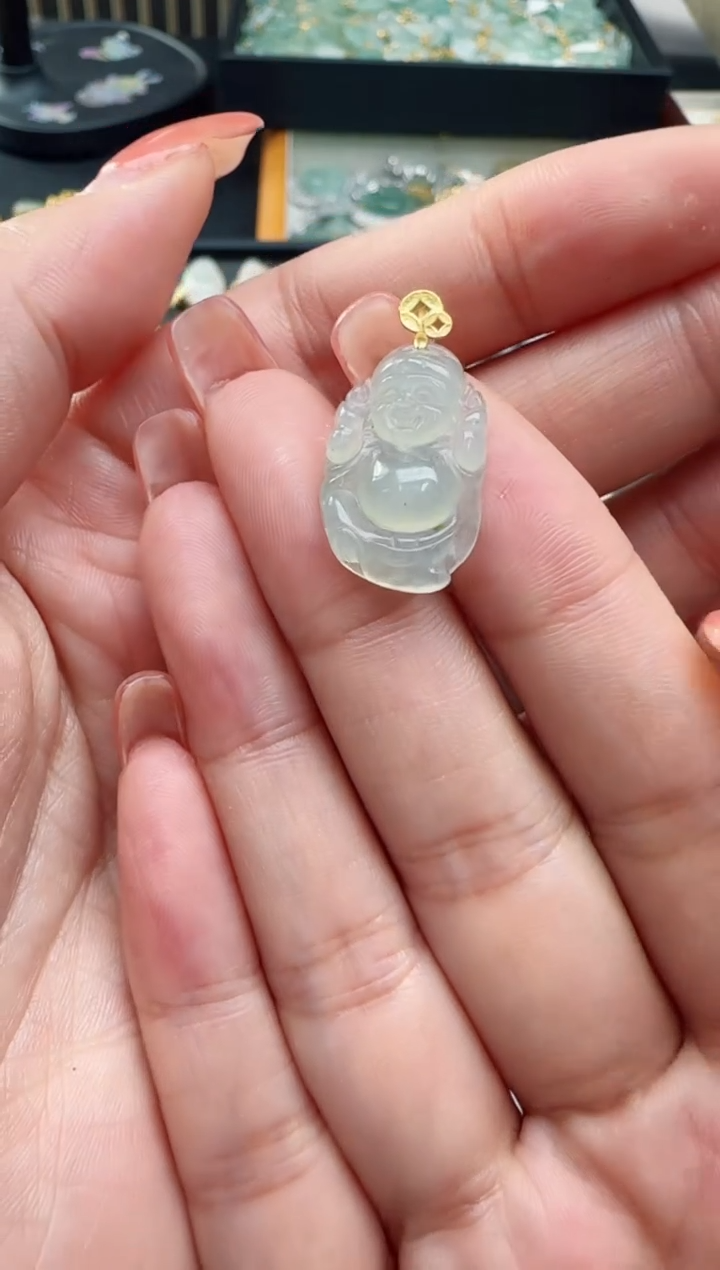 【闪购商品】翡翠颈饰18K金镶嵌TZG0118064