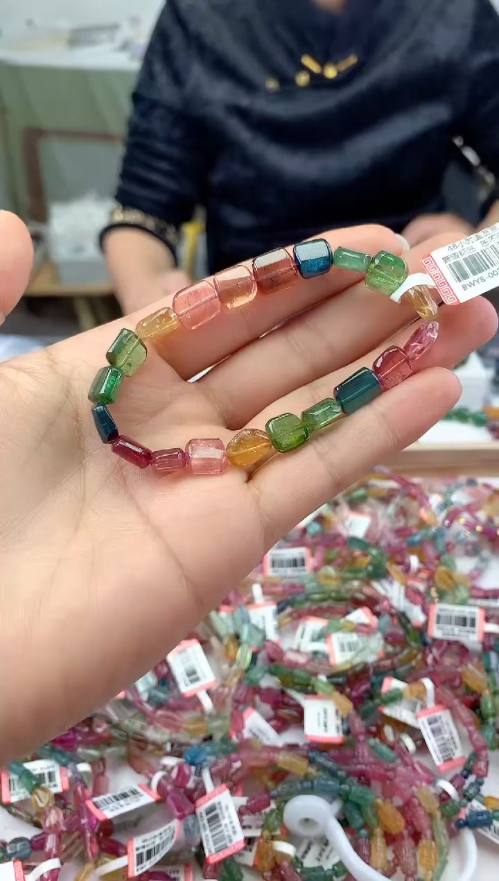 未镶嵌手串碧玺多样性发一条