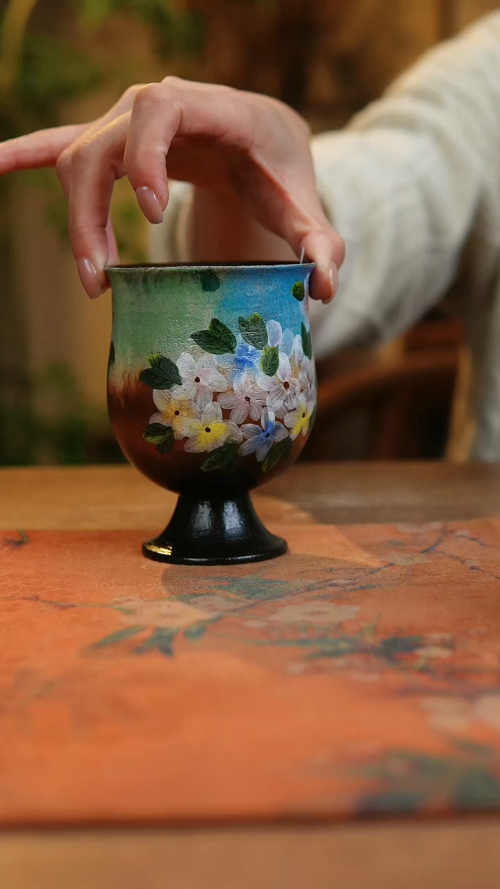 【闪购商品】瓷片1952景德镇手工手绘釉下彩高温瓷