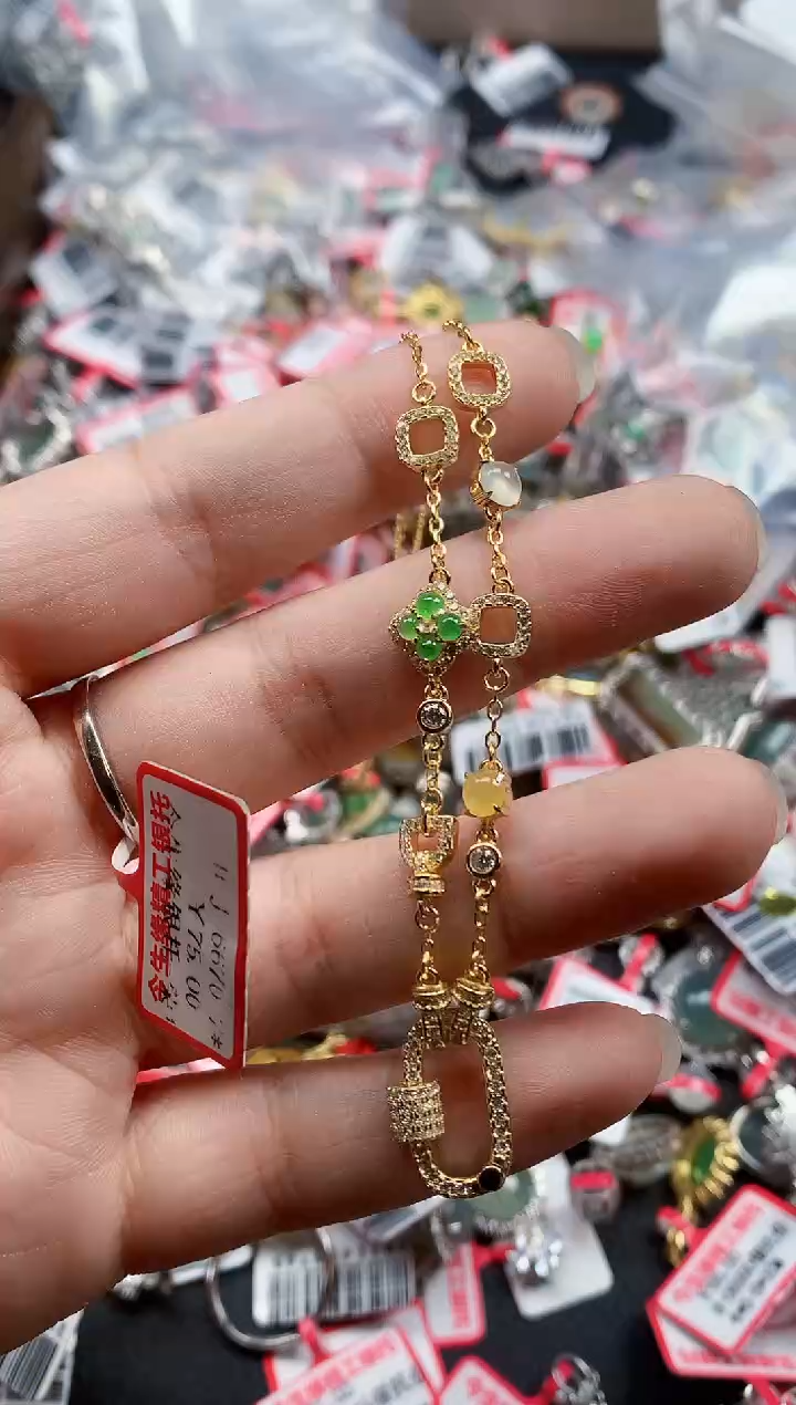 银S925镶嵌戒指翡翠天然A货缅甸翡翠