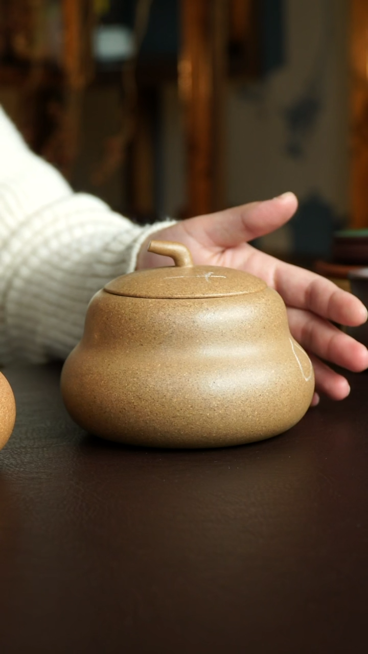 茶杯紫砂4号 微瑕特价茶叶罐颜色浅 宜兴紫砂原矿作品