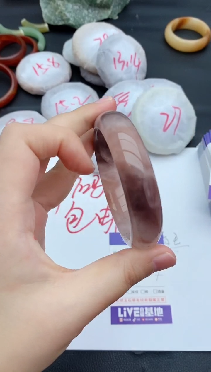 未镶嵌手镯石英质玉25+56/57