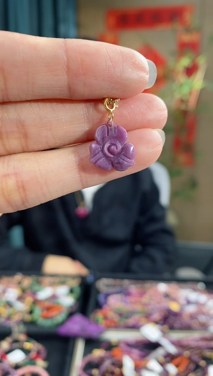 【闪购商品】苏纪石（舒俱来）吊坠(不含链)18K金镶嵌802