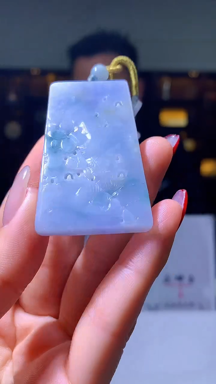 【闪购商品】定制翡翠未镶嵌1057hm-毛货挂件17