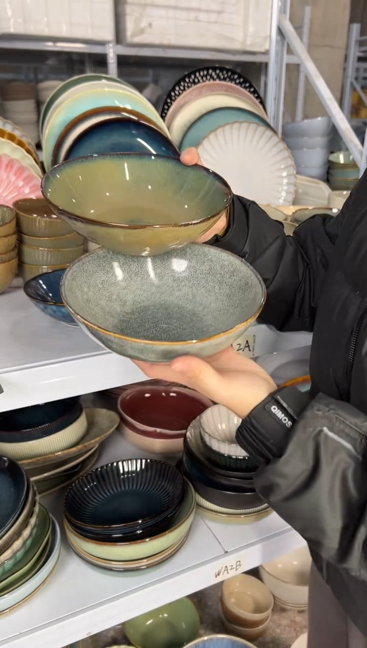 陶瓷外贸尾货瑕疵满20包邮X2 菜碗