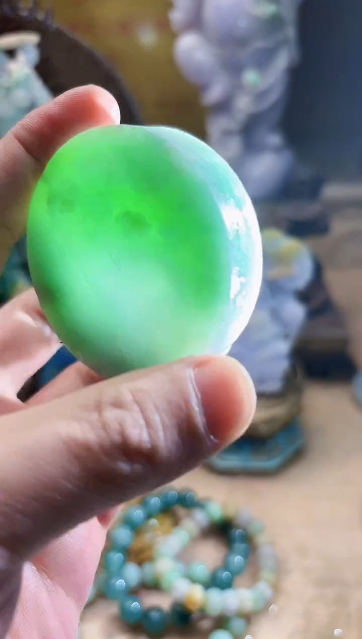 未镶嵌挂件翡翠A货张麦9464