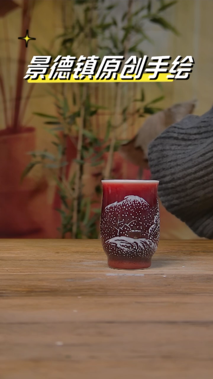 【闪购商品】景德镇陶瓷杯碗柴烧多人