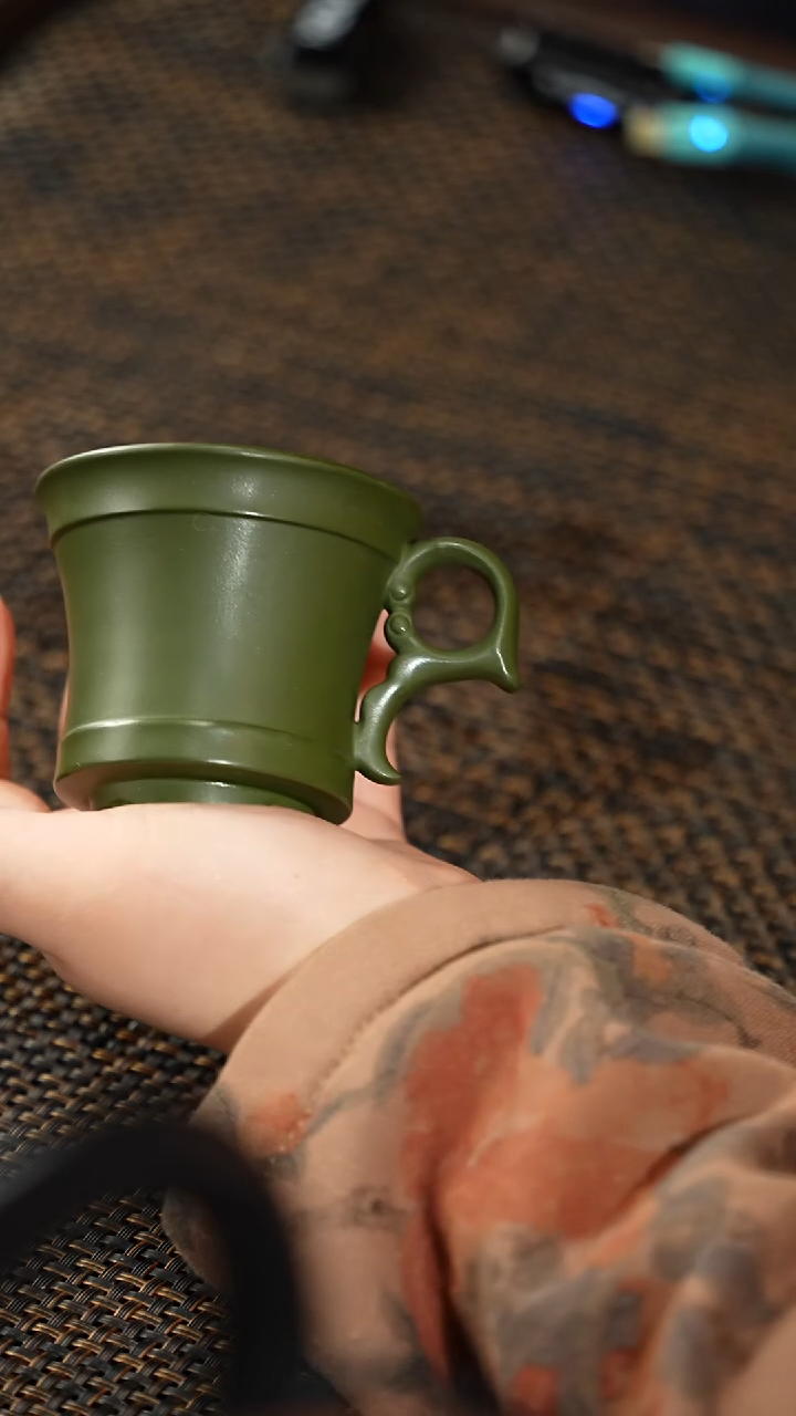 【闪购商品】紫砂茶杯福利紫砂民绿手把