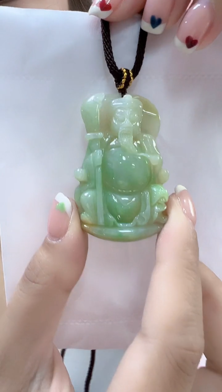 【闪购商品】翡翠颈饰未镶嵌孤品关公
