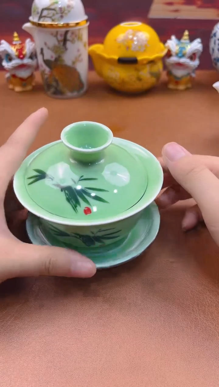 陶瓷茶具摆件旅行套组