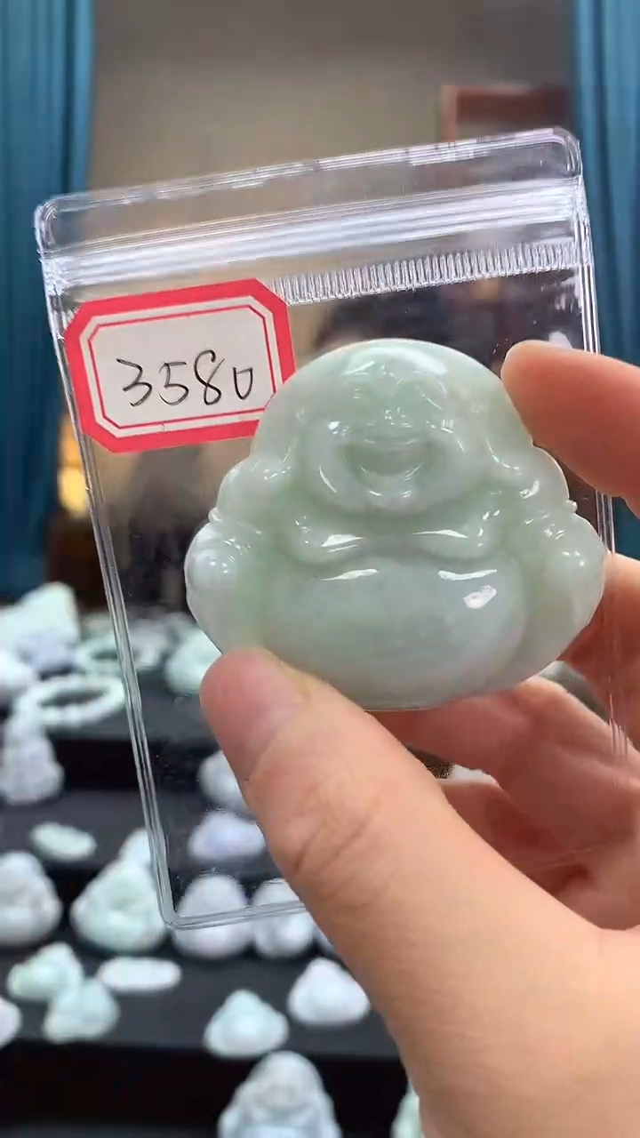 颈饰未镶嵌翡翠佛公3580