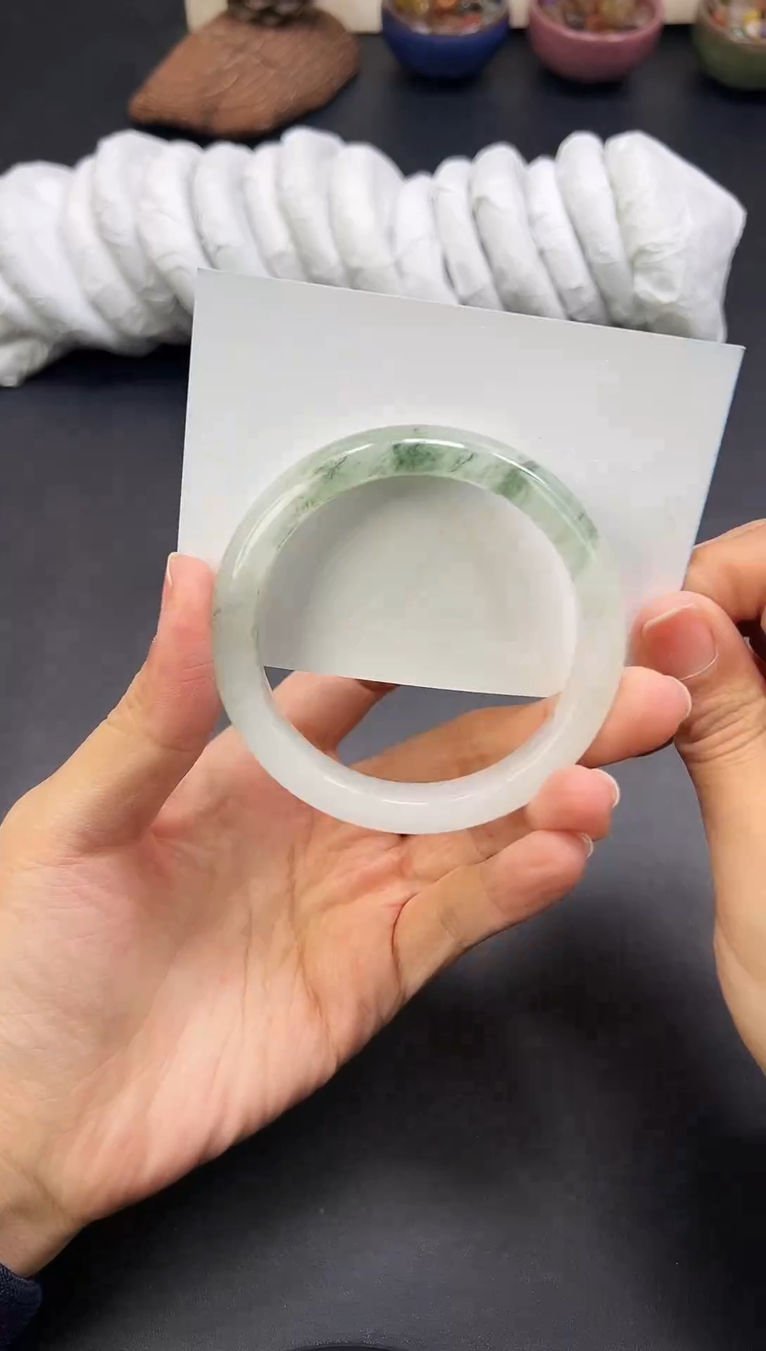 未镶嵌手镯石英质玉A1-57`58