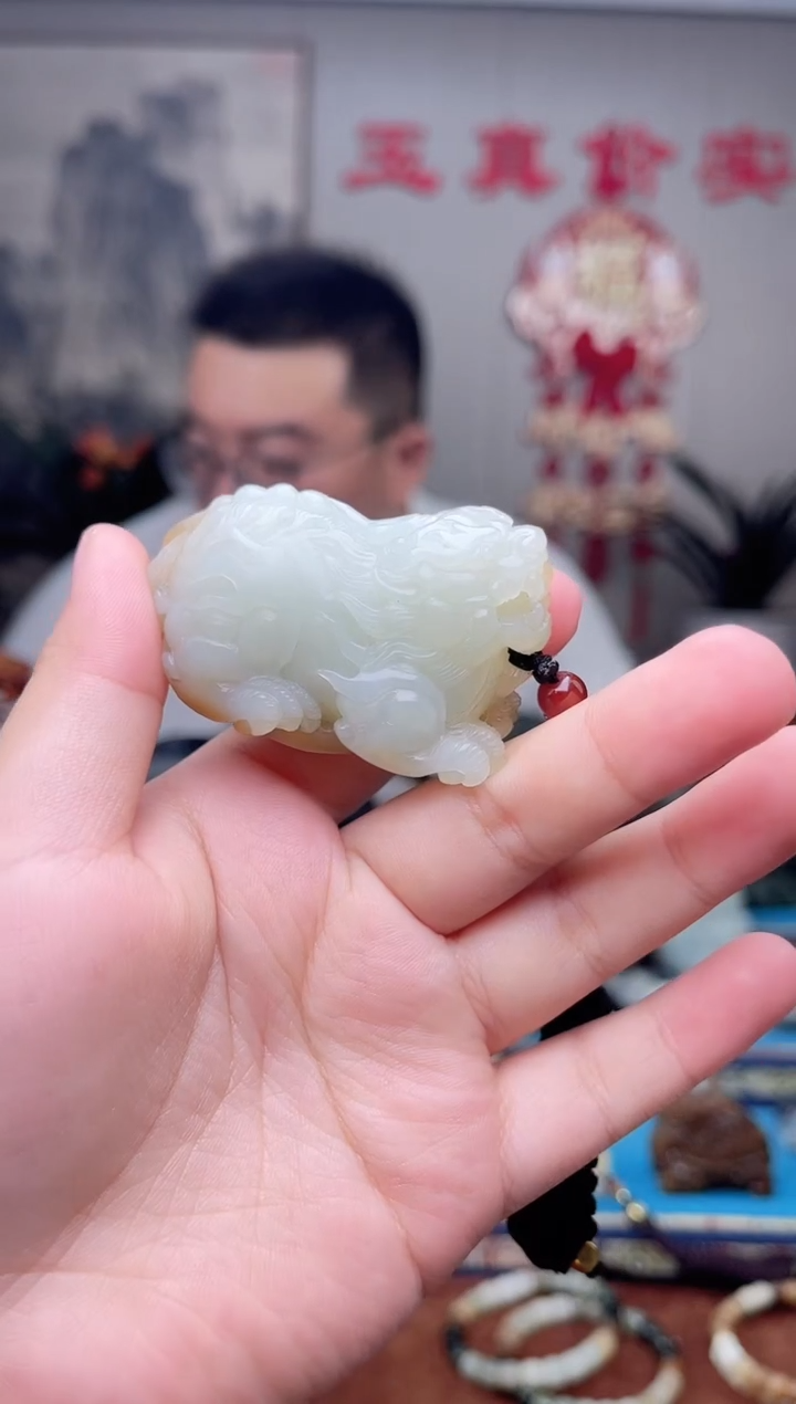 和田玉未镶嵌挂件1