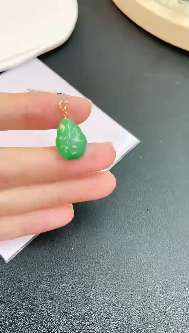 【闪购商品】翡翠颈饰18K金镶嵌赠礼盒证书 小君