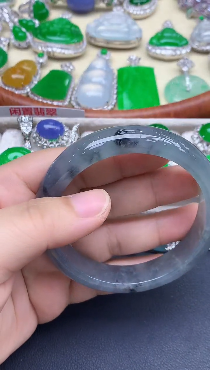 未镶嵌手镯翡翠505-中国好珍宝